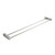 Fresca Ottimo Wall Mounted 25" Double Towel Bar in Brushed Nickel, Dimensions: 24-1/2" W x 4-3/8" D x 1" H