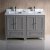 48" Gray Double Sink Vanity Cabinets w/ Top & Sinks