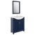 Fresca Hartford 30" Royal Blue Traditional Bathroom Vanity, Vanity Base: 29-1/2" W x 19" D x 35" H, Sink Top: 19" W x 11-1/2" D x 4-11/16" H