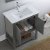 Regal 30" Gray Wood Veneer Vanity Overhead Opened View