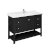 48" Black Vanity w/ Top & Sink Product Angle View