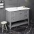 Fresca Manchester 48" Gray Traditional Bathroom Vanity Base Cabinet w/ Top & Sink, Vanity: 48" W x 20-2/5" D x 34-4/5" H