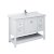48" White Vanity w/ Top & Sink Product Angle View