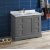 Fresca Windsor 40" Gray Textured Traditional Bathroom Vanity Base Cabinet w/ Top & Sink, Base Cabinet: 40" W x 20-3/8" D x 34-5/16" H