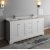 Fresca Windsor 72" Matte White Traditional Double Sink Bathroom Vanity Base Cabinet w/ Top & Sinks, Base Cabinet: 72" W x 20-3/8" D x 34-5/16" H