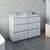 Fresca Formosa 48" Floor Standing Double Sink Modern Bathroom Vanity Base Cabinet w/ Top & Sinks in Rustic White, Base Cabinet: 48" W x 20-3/8" D x 34-7/8" H