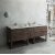Fresca Formosa 82" Floor Standing Open Bottom Double Sink Modern Vanity Base Cabinet, 82" W x 20" D x 34-1/8" H