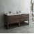 Fresca Formosa 72" Floor Standing Open Bottom Double Sink Modern Vanity Base Cabinet, 70" W x 20" D x 34-1/8" H