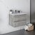 Fresca Formosa 24" Wall Hung Modern Bathroom Vanity Base Cabinet w/ Top & Sink in Ash, Base Cabinet: 24" W x 20-3/8" D x 20-5/16" H