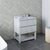 Fresca Formosa 30" Floor Standing Open Bottom Modern Bathroom Vanity Base Cabinet w/ Top & Sink in Rustic White, Base Cabinet: 30" W x 20-3/8" D x 34-7/8" H