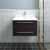 24" Espresso Base Cabinet w/ Top & Sink Front View