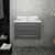 24" Gray Base Cabinet w/ Top & Sink Front View