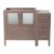 Fresca Torino 42" Gray Oak Modern Vanity Base Cabinet, 41-3/4" W x 17-3/4" D x 33-3/4" H