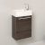 Gray Oak Vanity Cabinet w/ Sink Top