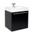 23" Black Vanity White Background (Cabinet w/ Counter & Sink Only)