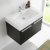 Black Vanity Cabinet w/ Sink Top View 3