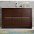 Wenge Brown Front View (Cabinet w/ Counter & Sink Only)