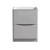 24" Glossy Gray Cabinet Only Front View