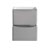 24" Glossy Gray Cabinet Only Drawers Open