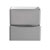 32" Glossy Gray Cabinet Only Drawers Open