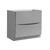 36" Glossy Gray Cabinet Only Side View