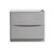 36" Glossy Gray Cabinet Only Front View