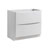 36" Glossy White Cabinet Only Side View