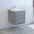24" Ocean Gray Cabinet with Sink Side View