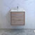 24" Rustic Natural Wood Cabinet with Sink Front View