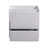 24" Glossy White Cabinet Only Drawers Open