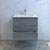30" Ocean Gray Cabinet with Sink Drawers Open