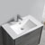 30" Ocean Gray Cabinet with Sink Overhead View