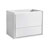 30" Glossy White Cabinet Only Side View
