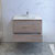 36" Rustic Natural Wood Cabinet with Sink Drawers Open