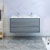 48" Ocean Gray Double Cabinet with Sinks Front View