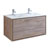48" Rustic Natural Wood Double Cabinet with Sinks Product View