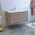 48" Rustic Natural Wood Single Cabinet with Sink Side View