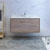 48" Rustic Natural Wood Single Cabinet with Sink Front View