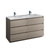 60" Gray Wood Cabinet with Sink Product View