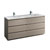 72" Gray Wood Cabinet with Sink Product View