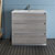 36" Glossy Ash Gray Cabinet with Sink Front View