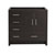 Left Dark Gray Oak Cabinet Only Front View