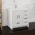 Right Glossy White Cabinet with Sink Side View