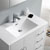 Right Glossy White Cabinet with Sink Overhead View