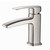Fresca Fiora Single Hole Mount Bathroom Vanity Faucet in Brushed Nickel, Dimensions: 2" W x 5-45/64" D x 5-29/32" H