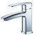 Fresca Fiora Single Hole Mount Bathroom Vanity Faucet in Chrome, Dimensions: 2" W x 5-45/64" D x 5-29/32" H