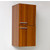 Fresca Senza Teak Wall Mounted Bathroom Linen Side Cabinet with 2 Storage Areas, Dimensions: 12-5/8" W x 12" D x 27-1/2" H