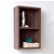 Fresca Senza Walnut Wall Mounted Bathroom Linen Side Cabinet with 2 Open Storage Areas, Dimensions: 11-7/8" W x 5-7/8" D x 19-5/8" H