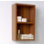 Fresca Senza Teak Wall Mounted Bathroom Linen Side Cabinet with 2 Open Storage Areas, Dimensions: 11-7/8" W x 5-7/8" D x 19-5/8" H