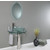 Fresca Attrazione 30" Modern Glass Bathroom Vanity with Frosted Edge Mirror, Dimensions of Vanity: 29-3/4" W x 18-1/4" D x 34-1/4" H